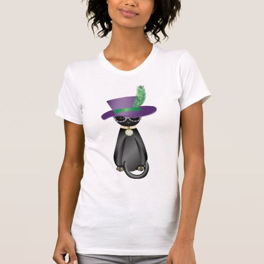 Mardi Gras Cat t shirt (Voorkant)