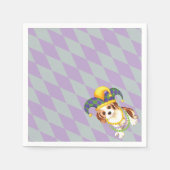 Mardi Gras Cavalier King Charles Spaniel Servet (Voorkant)