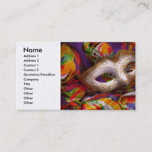 Mardi Gras - Celebrating Mardi Gras Visitekaartje