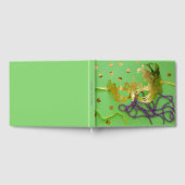Mardi Gras Celebration Gold Mask Paarse Beads Gastenboek (Volledig)