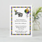 Mardi Gras Celebration Kaart (Staand voorkant)