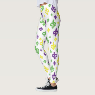 Mardi Gras Celebration Leggings