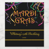 Mardi Gras Celebration Wijn Etiket (Enkel label)