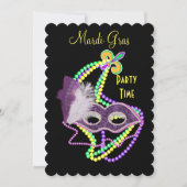 Mardi Gras Celebrations Fancy Maskerpartij Kaart (Voorkant)