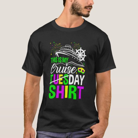 Mardi Gras Celebrations parade Boat This is My Cru T-shirt (Voorkant)