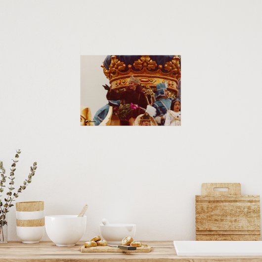 Mardi Gras Celebrity Queen Float Poster (Keuken)