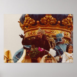 Mardi Gras Celebrity Queen Float Poster