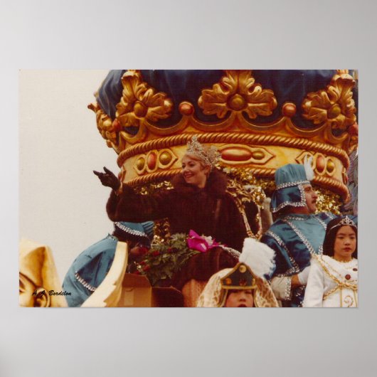 Mardi Gras Celebrity Queen Float Poster (Voorkant)