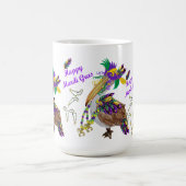 Mardi Gras ceremic party coffee mug Koffiemok (Center)