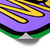 Mardi Gras Chat Noir, bewerk datum Poster (Hoek)