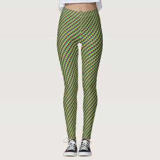 Mardi Gras Checker Leggings