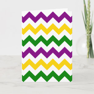 Mardi Gras Chevron Kaart