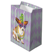 Mardi Gras Chihuahua Medium Cadeauzakje (Achterkant Gekanteld)