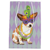 Mardi Gras Chihuahua Medium Cadeauzakje (Achterkant)