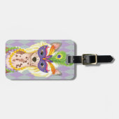 Mardi Gras Chinese Crested Bagagelabel (Voorkant horizontaal)