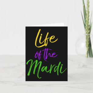 Mardi Gras Citaat Feest Pun Geschenk Voor Vrouwen Kaart