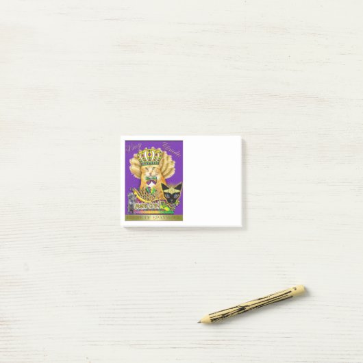 Mardi Gras Claude Post Post-it® Notes (Op bureau)