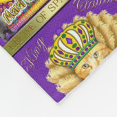 Mardi Gras Claude Throw Blanket Fleece Deken (Hoek)