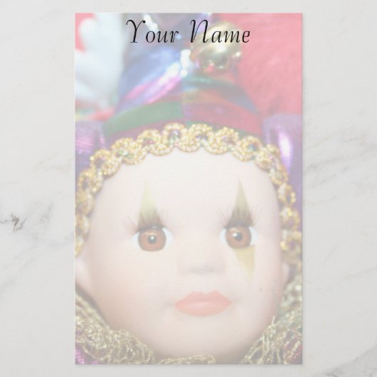 Mardi Gras Clindoll briefpapier (Voorkant)