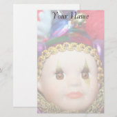 Mardi Gras Clindoll briefpapier (Voorkant / Achterkant)