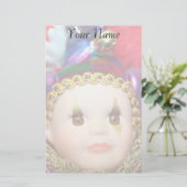 Mardi Gras Clindoll briefpapier (Staand voorkant)