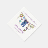 Mardi Gras Clothesline boy Baby shower Servet (Hoek)