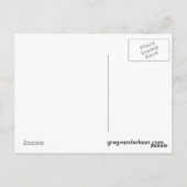 Mardi Gras Clown briefkaart (Achterkant)