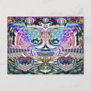 Mardi Gras Clown briefkaart