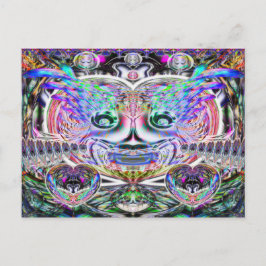 Mardi Gras Clown briefkaart