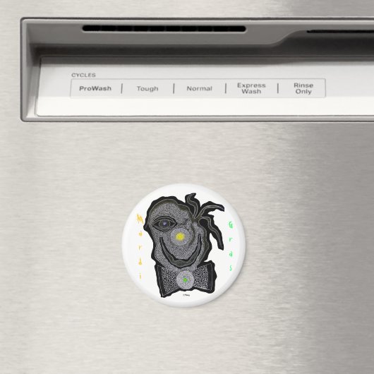 MaRdI gRaS cLoWn Magneet (Insitu (Vaatwasser))