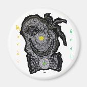 MaRdI gRaS cLoWn Magneet (Voorkant)