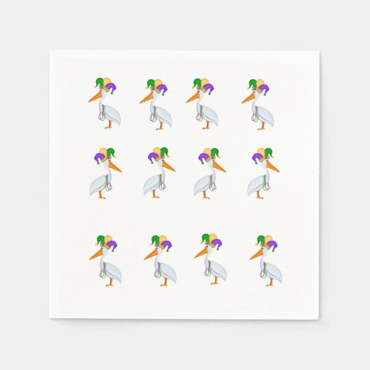 Mardi Gras Cocktail servetten (Voorkant)