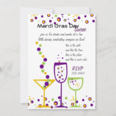 Mardi Gras Cocktails Kaart (Voorkant)