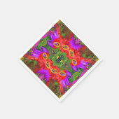 mardi gras-cocktailservetten servet (Hoek)