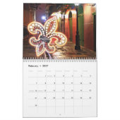 Mardi Gras collage fleur de lis 2014 Kalender (Feb 2027)