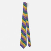 Mardi Gras Color Pattern  Stropdas (Voorkant)