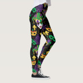 Mardi Gras Colorful Carnival Pattern Leggings (Rechts)