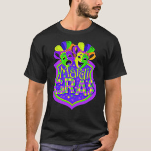 Mardi Gras Comedy en Tragedie maskers Carnival Cos T-shirt