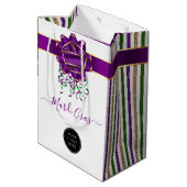 Mardi Gras Company Logo Medium Cadeauzakje (Achterkant Gekanteld)
