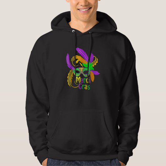 Mardi Gras Cool Pancake Tuesday Holiday Funny Gift Hoodie (Voorkant)