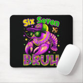 Mardi Gras Cool Six Seven Bruh Rivierkreeft Mannen Muismat (Met muis)