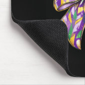 Mardi Gras Coquette Bow 2 Muismat (Hoek)