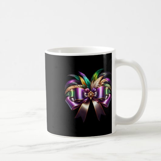 Mardi Gras Coquette Bow New Orleans Coquette Bow M Koffiemok (Rechts)