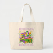 MARDI GRAS Coquette Maskerade Grote Tote Bag (Voorkant)