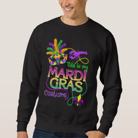Mardi Gras Costume It's a Mardi Gras Thing Beads a Trui (Voorkant)
