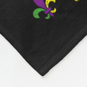 Mardi Gras Costume laat de Shenanigans Mardi begin Fleece Deken (Hoek)
