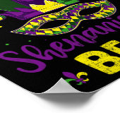 Mardi Gras Costume laat de Shenanigans Mardi begin Poster (Hoek)
