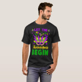 Mardi Gras Costume laat de Shenanigans Mardi begin T-shirt (Voorkant volledig)