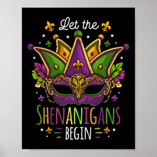 Mardi Gras Costume laat de Shenanigans met haar ma Poster