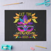 Mardi Gras Costume laat de Shenanigans met haar ma Tissuepapier (Craft)